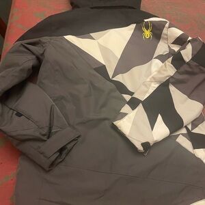 Obermeyer Spyder Jacket with Neon Accents size teen 12-14